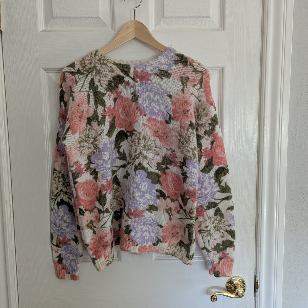 Floral Knit Sweater